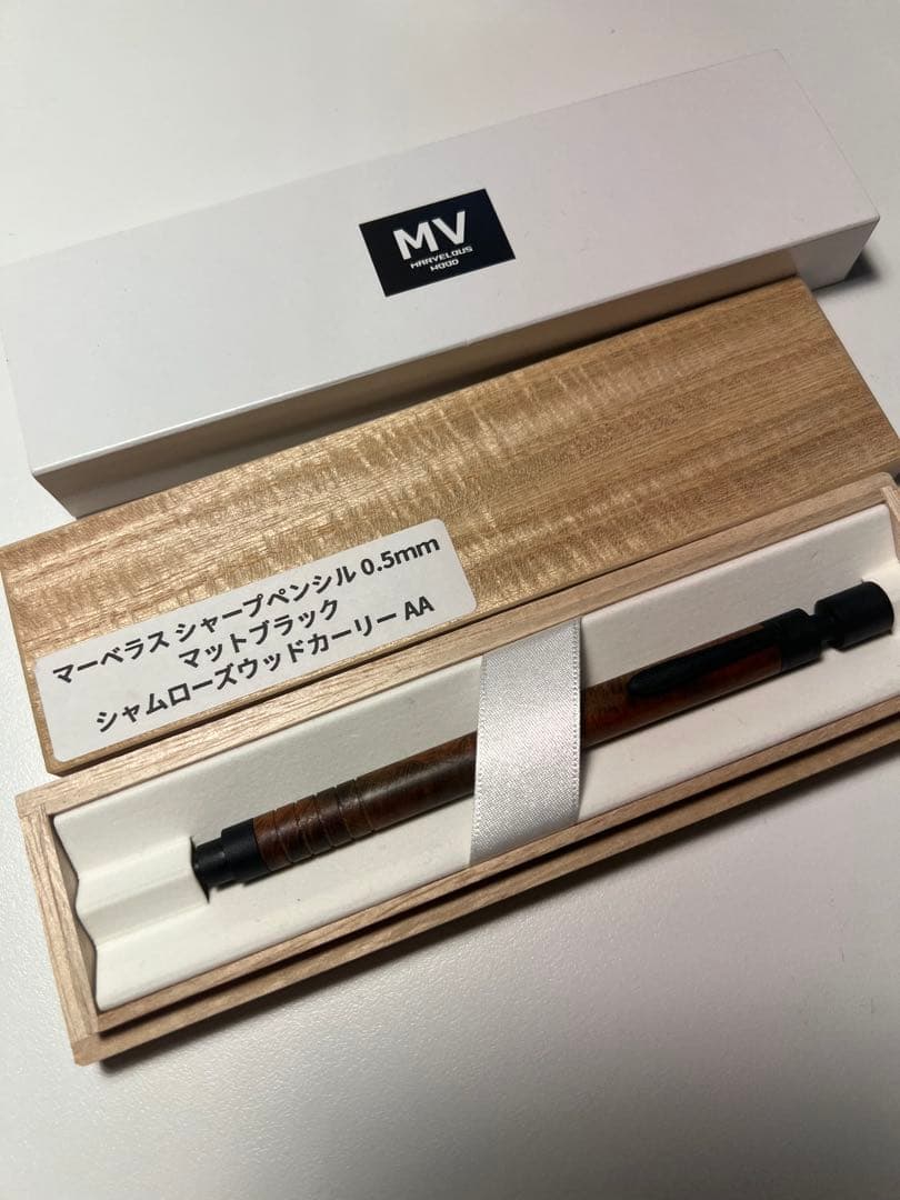 マーベラスウッド シャムローズウッドカーリーAA 野原工芸工房楔クラフトAコブタ