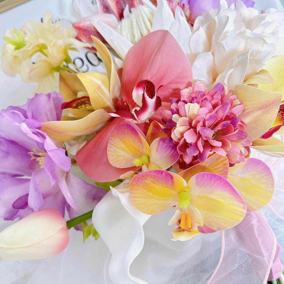 ウエディングブーケ 結婚式 クラッチブーケブーケ 前撮りブライダル 胡蝶蘭