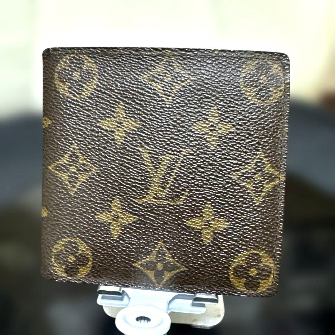 ⑦☆良品 ☆モノグラム♪マルコ☆2つ折り財布★ポケットあり