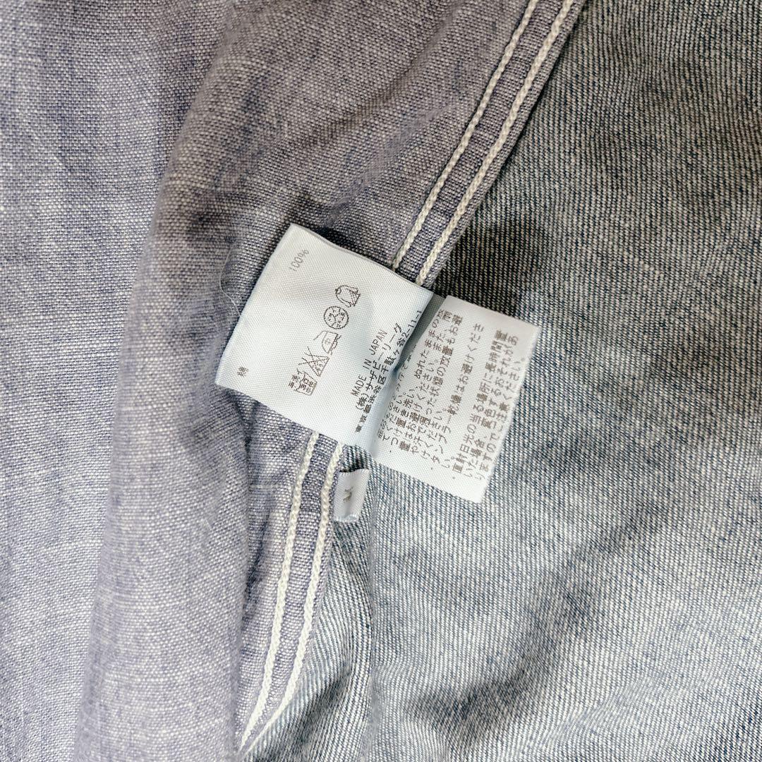 ロンハーマン インディゴ デニム ケーブルニット カーディガン 袖切替デザイン