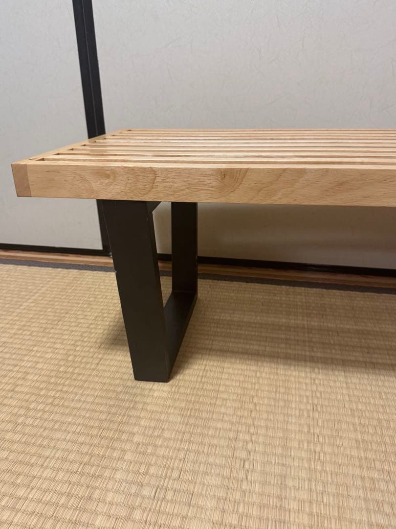 【欠品なし】ジョージネルソン プラットフォームベンチ リプロダクト ガラス天板付