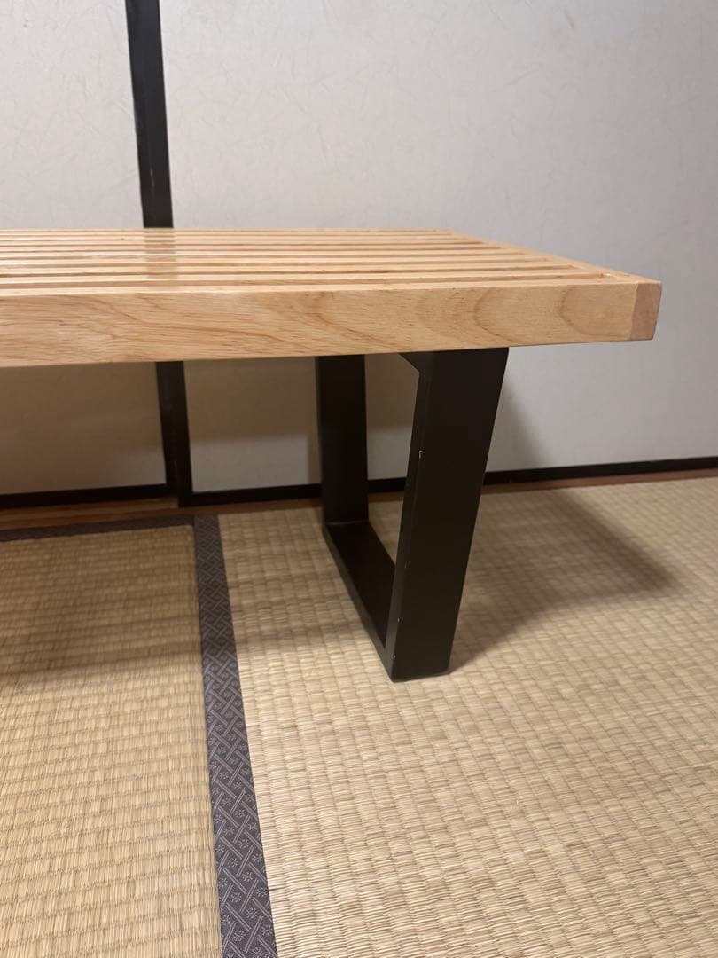 【欠品なし】ジョージネルソン プラットフォームベンチ リプロダクト ガラス天板付