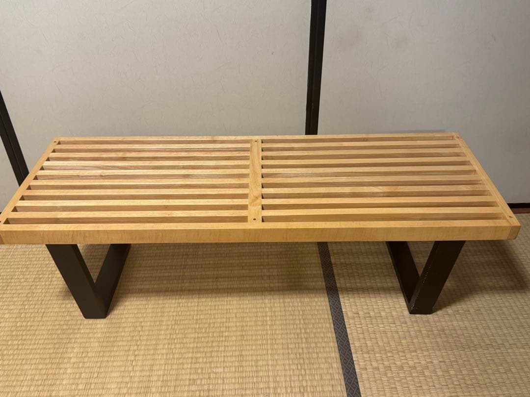 【欠品なし】ジョージネルソン プラットフォームベンチ リプロダクト ガラス天板付