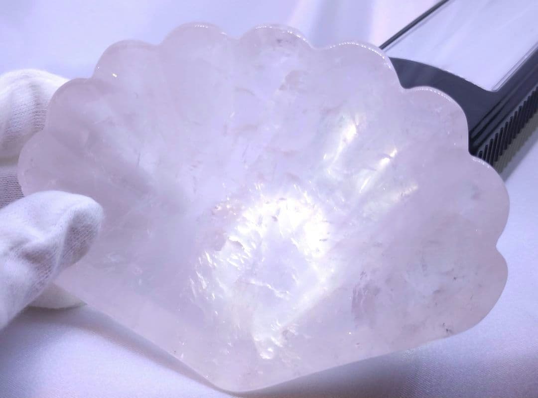 ローズクォーツ　お皿　器　マダガスカル産　浄化　貝 ②　紅水晶　合言葉割引