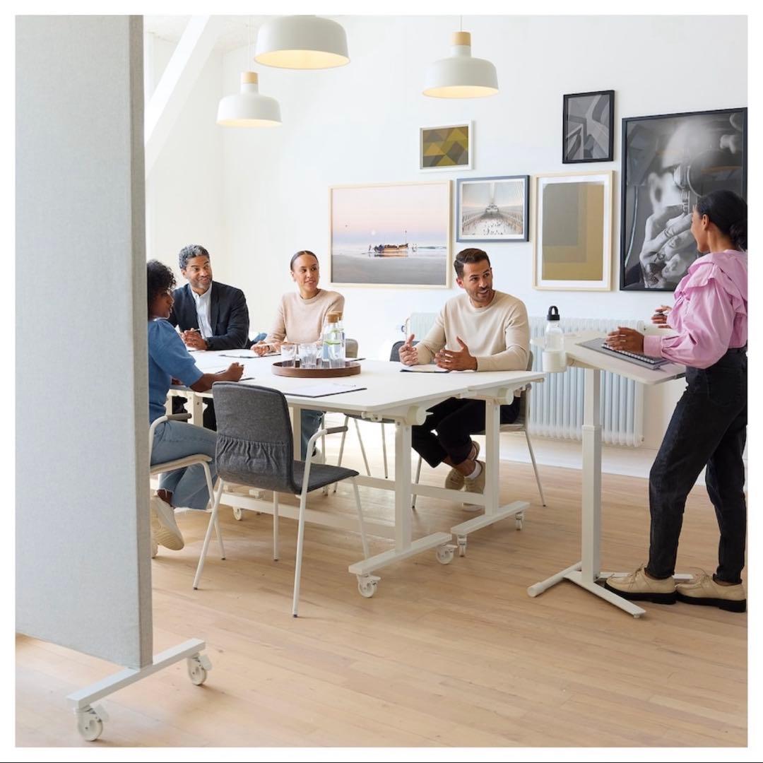 MITTZON ミッツォーン ホワイト IKEA イケア 昇降デスク 折りたたみ