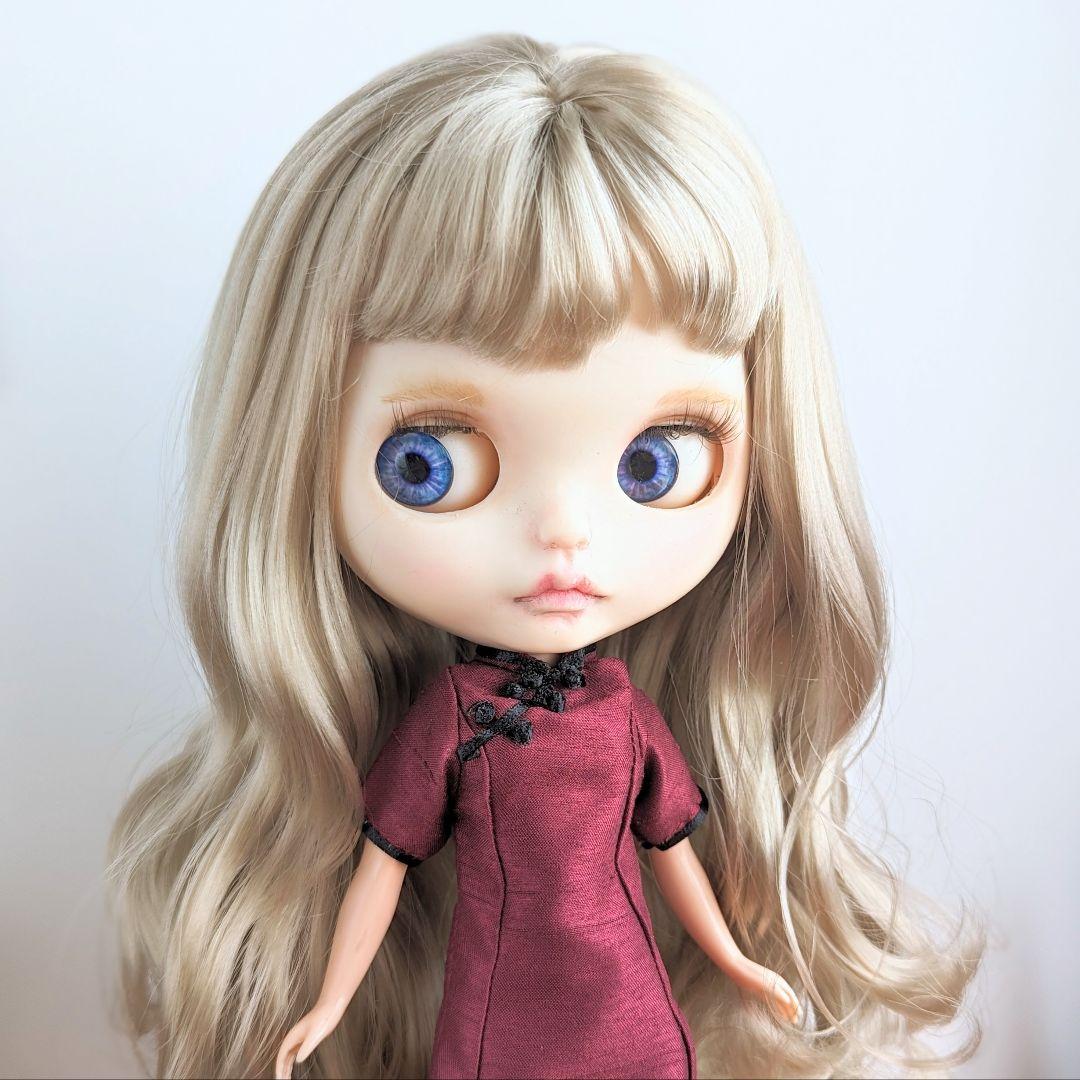 1013※ワインレッドのチャイナドレス ※ブライスアウトフィット