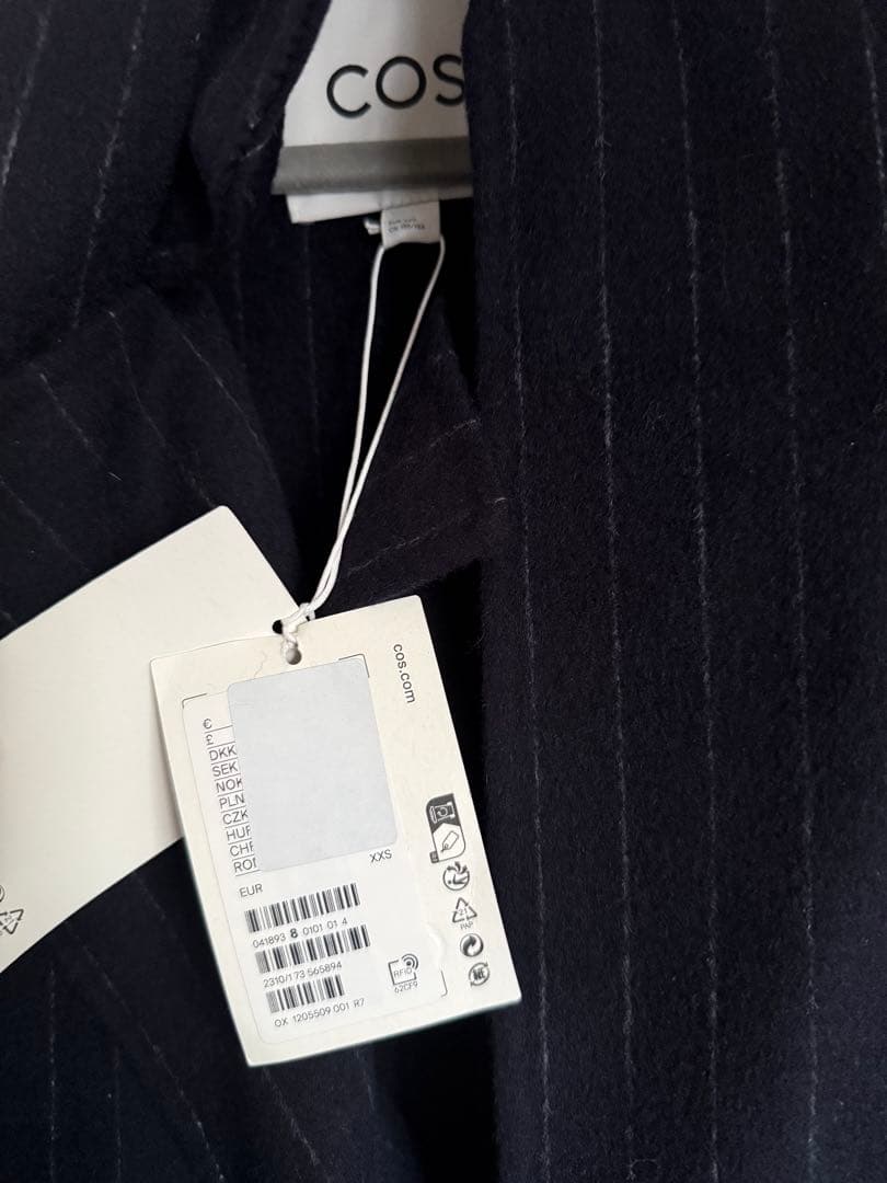 新品 COS オーバーサイズ　ピンストライプ　コート