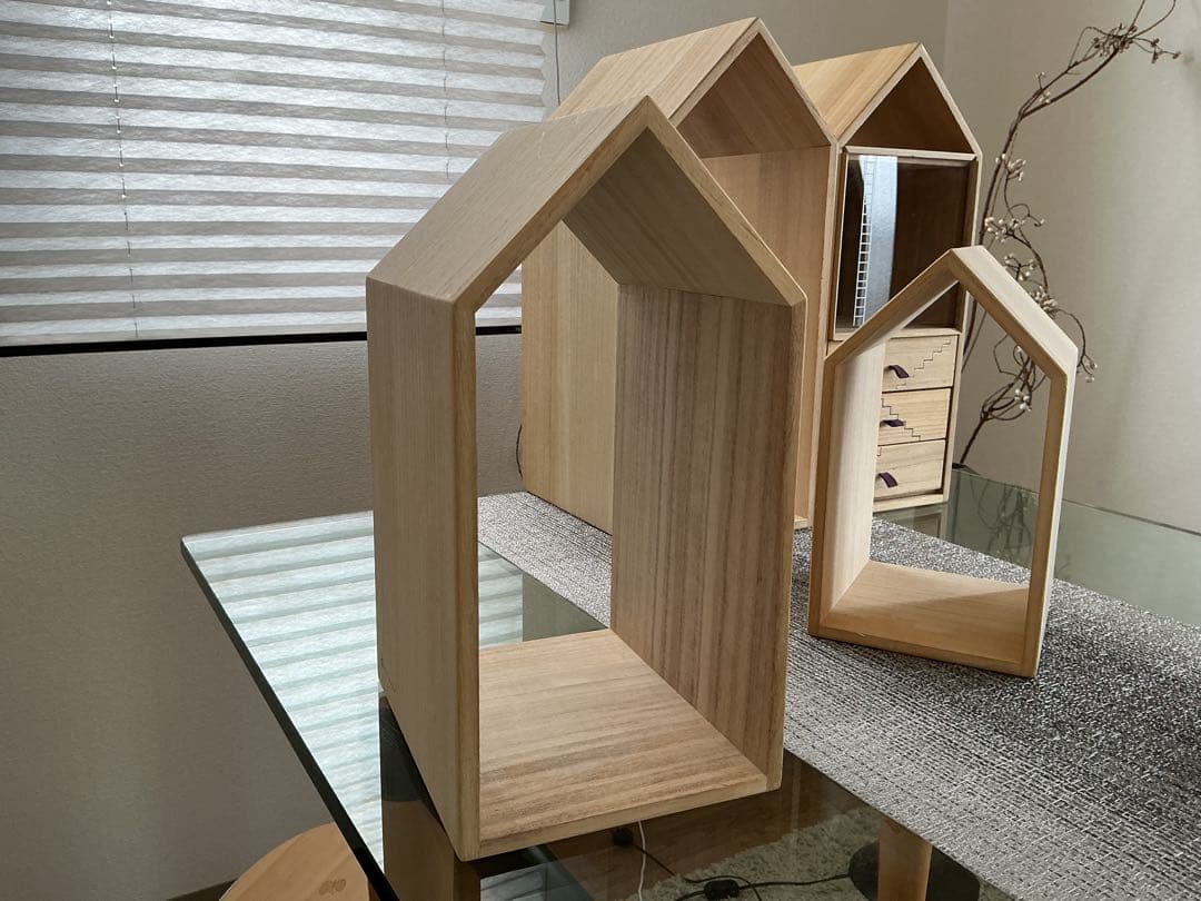 増田桐箱店 本の家　Book House ブックハウス ブックエンド　本棚セット