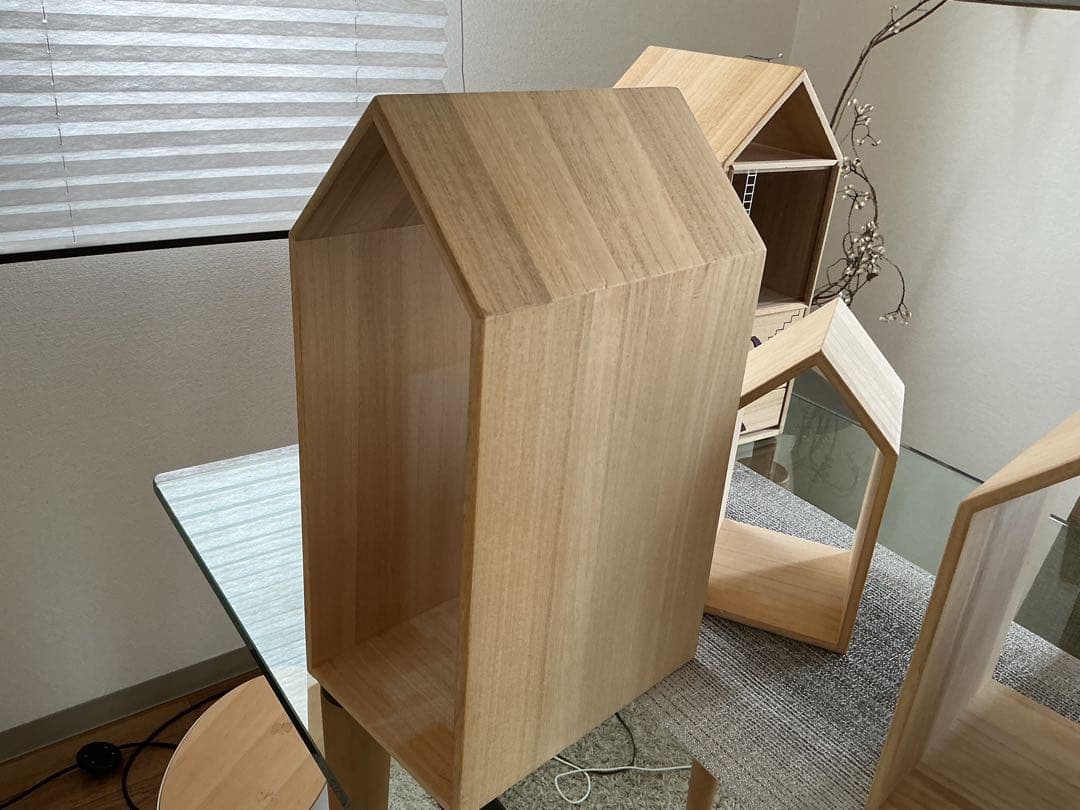 増田桐箱店 本の家　Book House ブックハウス ブックエンド　本棚セット