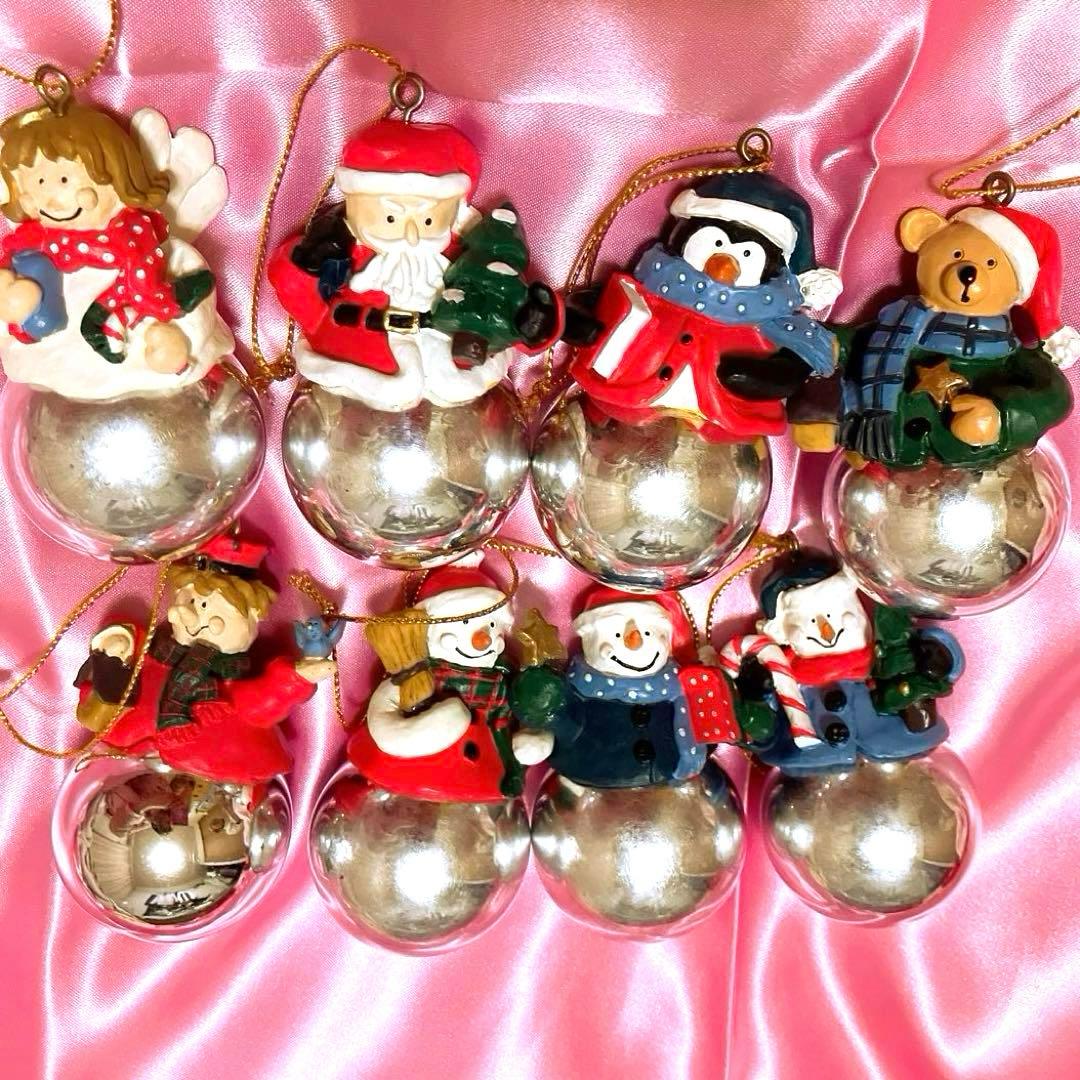 アメリカ購入❣️ヴィンテージクリスマスオーナメント❤️ペンギン サンタ 天使 くま