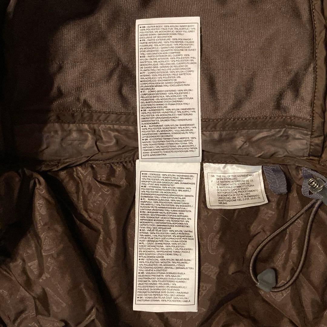 〈NIKE ACG〉ダウンジャケット　茶色　XL 刺繍デザイン希少カラー