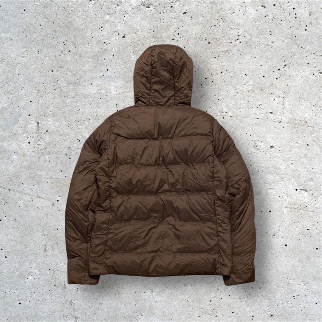 〈NIKE ACG〉ダウンジャケット　茶色　XL 刺繍デザイン希少カラー