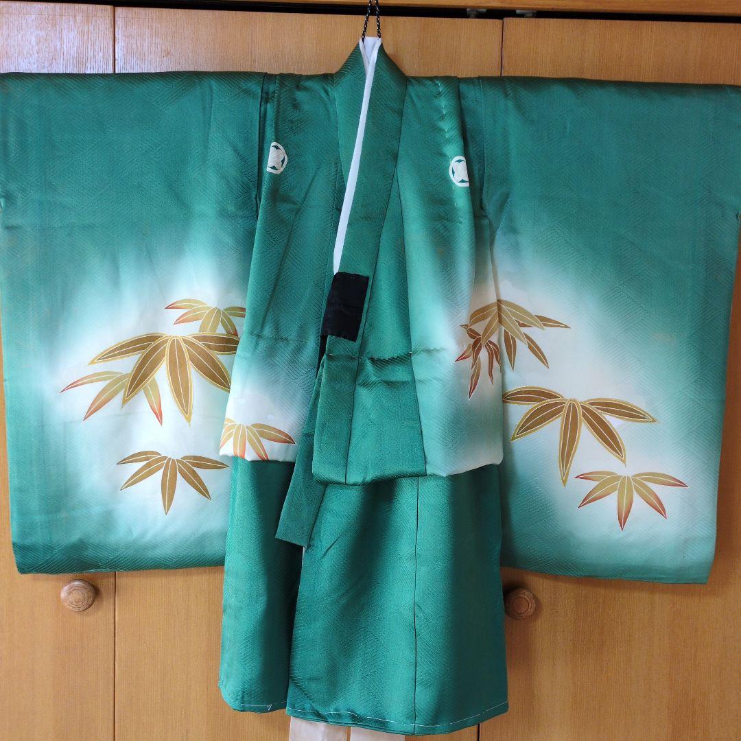 七五三３歳男の子正絹総絞り手縫いの被布（中綿無し）