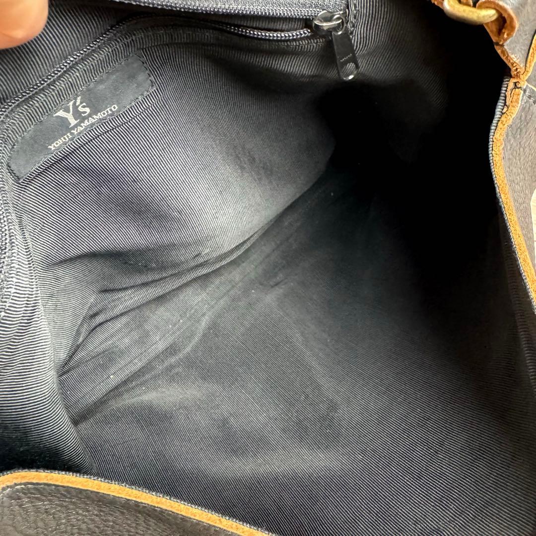 【6/10限定価格】Y’s ワイズ　ショルダーバッグ　メッセンジャー　レザー　黒