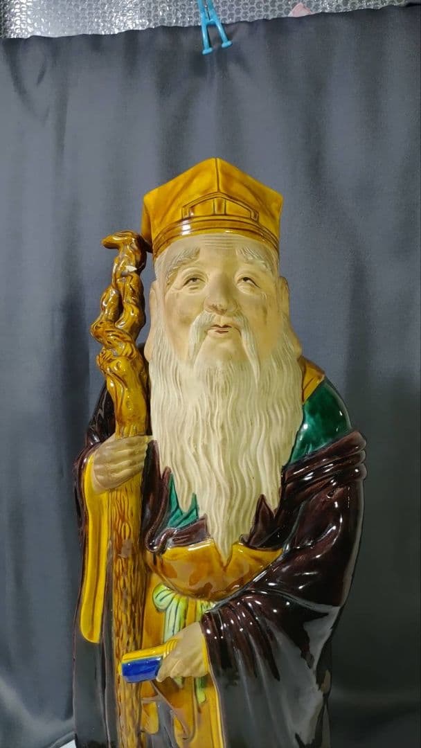 九谷焼　糠川清章　寿老人