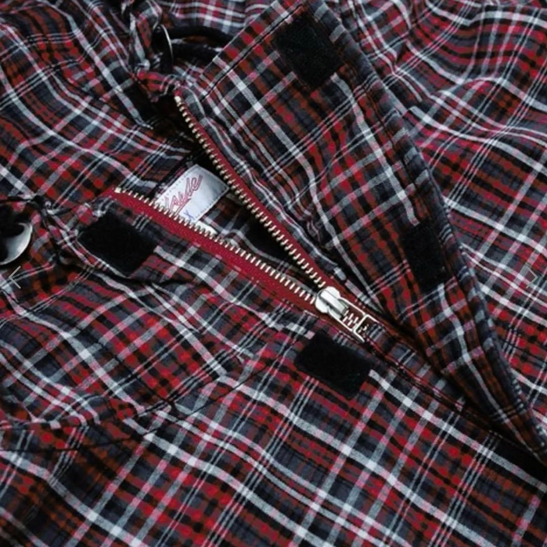 YARDSALE ヤードセール チェックシャツフーディ アノラックパーカー