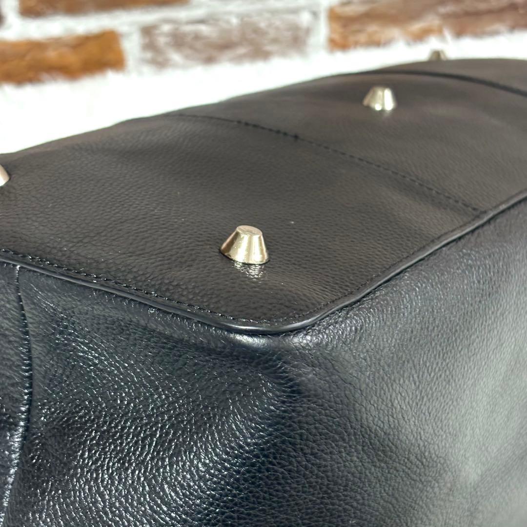 ✨美品✨ユナイテッドアローズ トートバッグ シボ 本革 黒 A4可 大容量 通勤