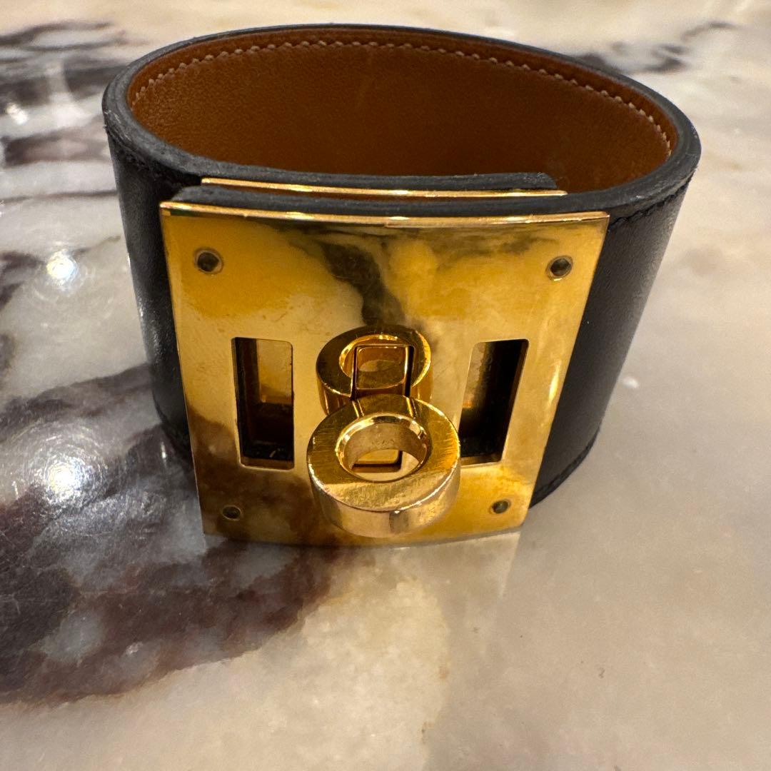 エルメス　ケリーレザーブレスレット