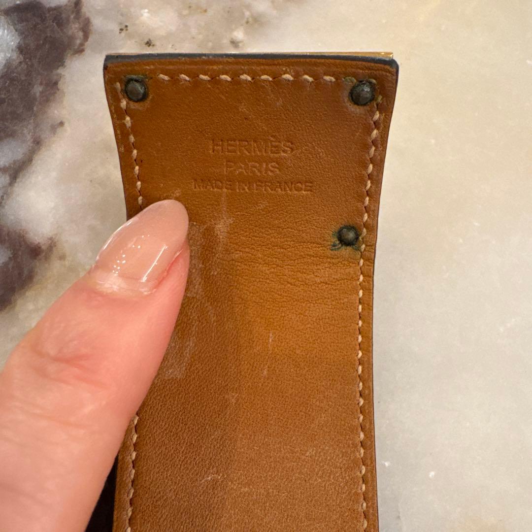エルメス　ケリーレザーブレスレット