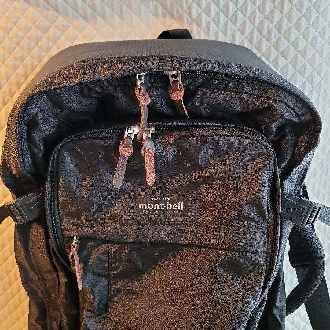 mont-bell 3WAY 旅行用バックパック 黒　大容量　ユーズド品