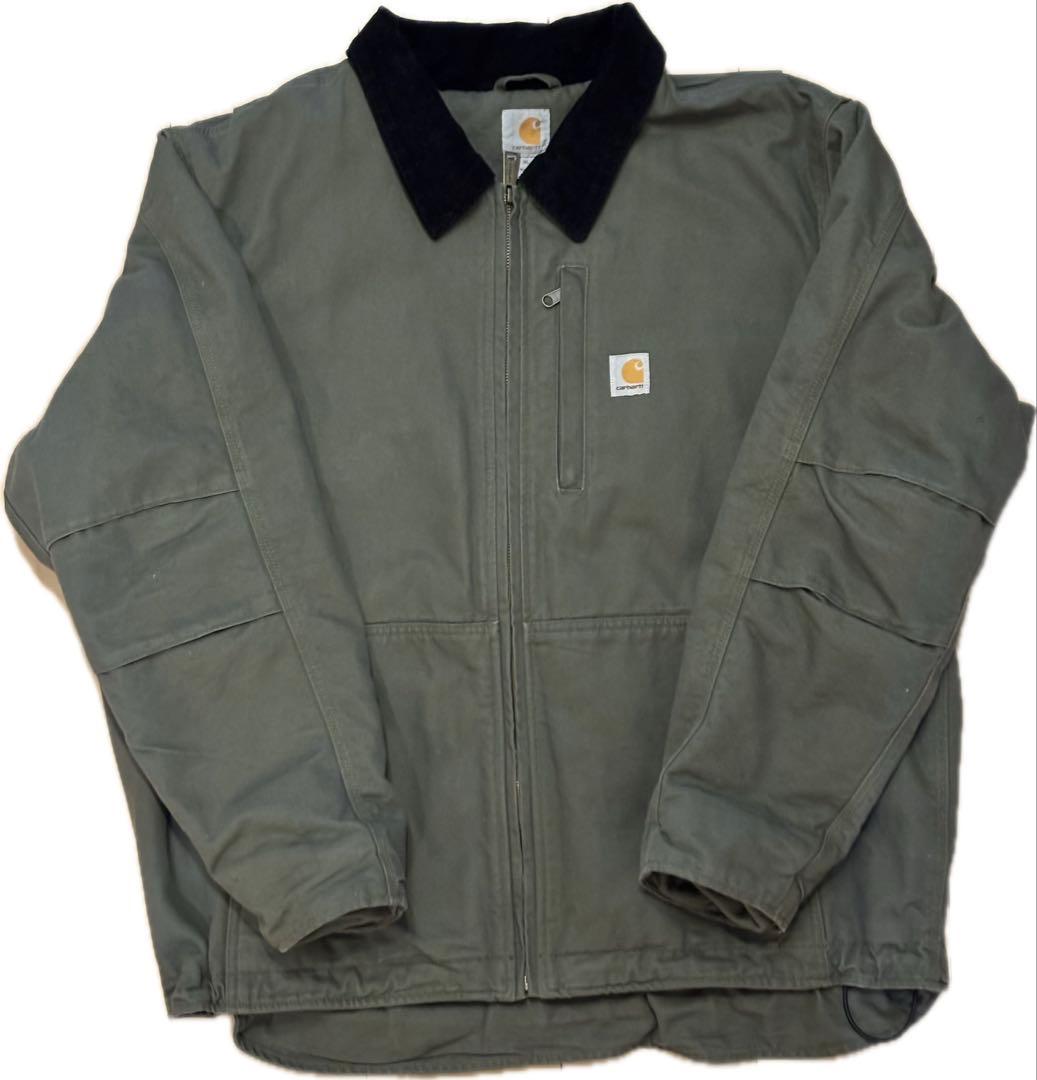 Carhartt ダックジャケット《美品》モスグリーン　デトロイト