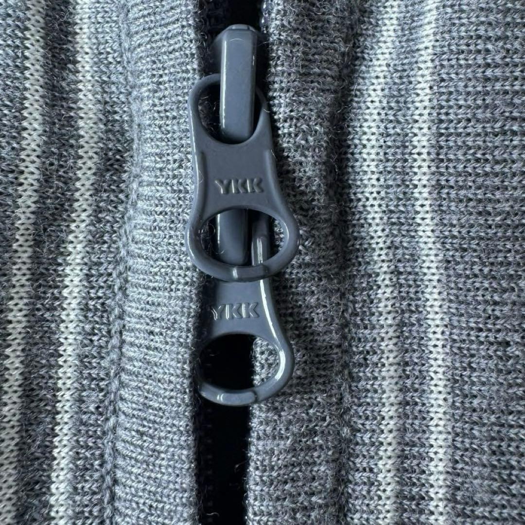 美品✨ビームスゴルフ　ストライプ　ニットブルゾン　ワッペン　刺繍　ジャケット