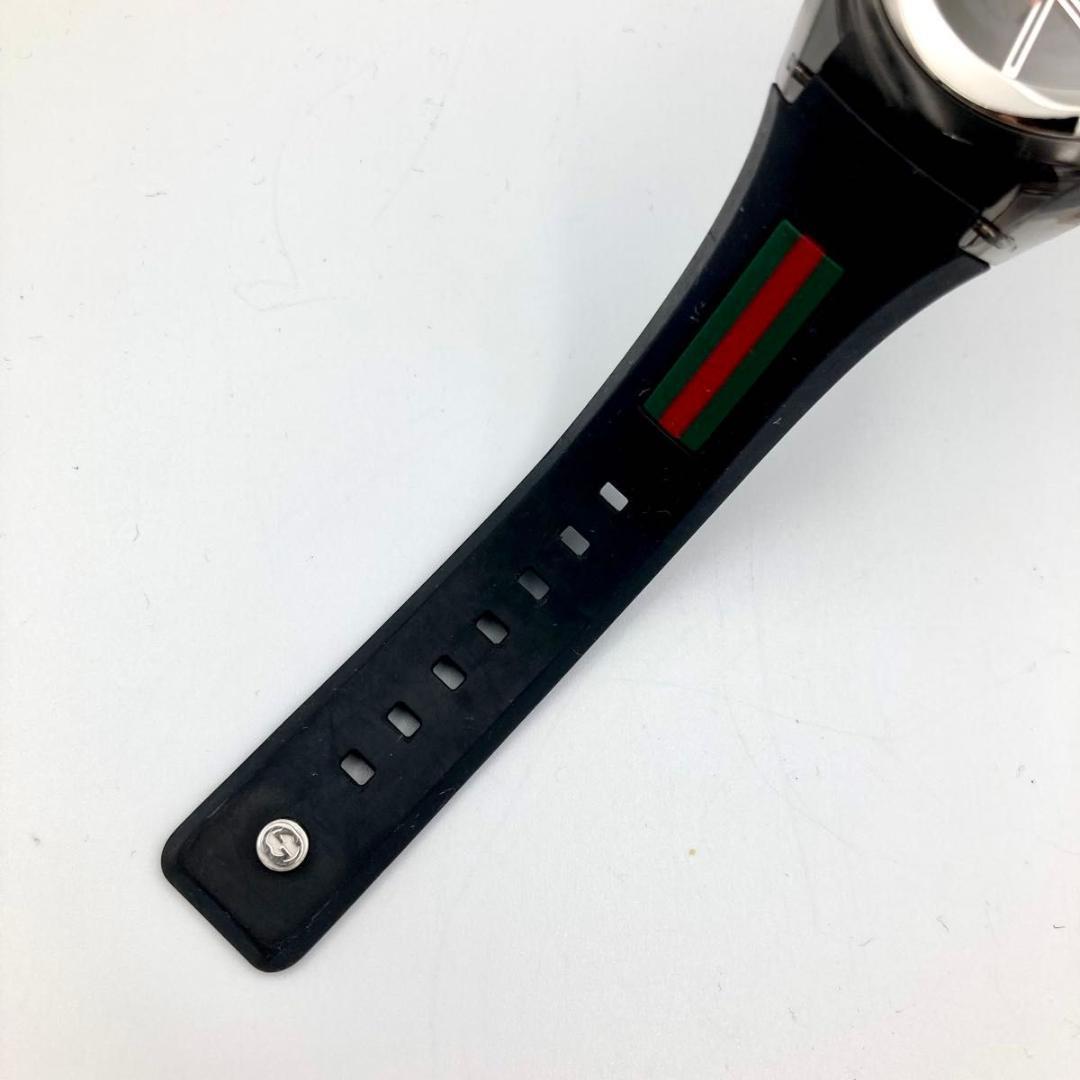 稼働 GUCCI シンク 137.3 ラバーバンド 腕時計 シェリーライン