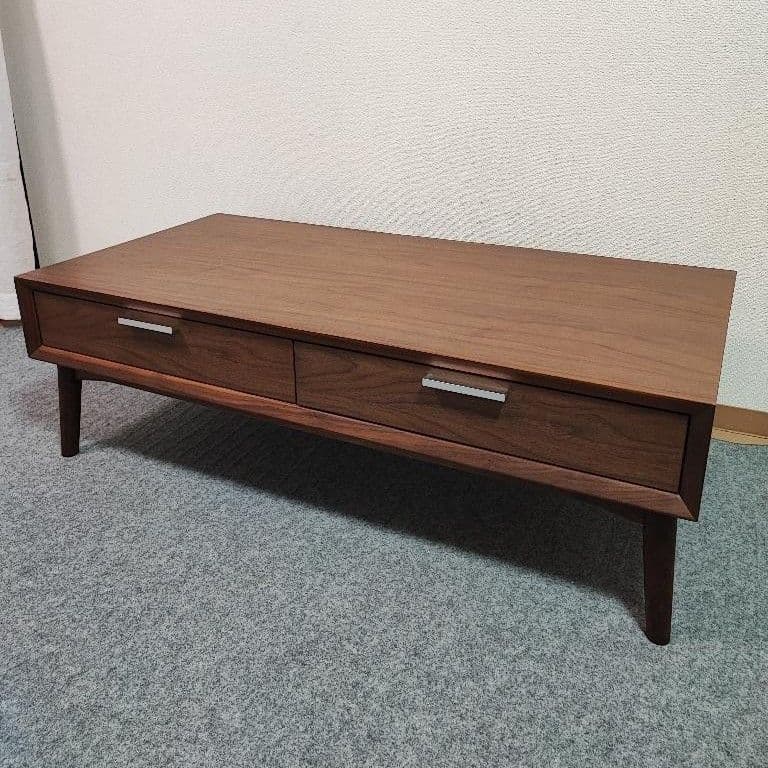 センターテーブル ローテーブル 引き出し2つ 木製 NITORI