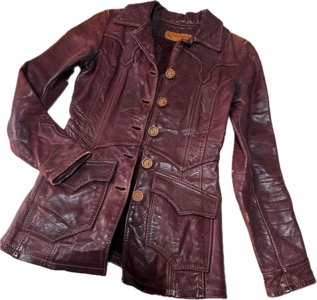 今週末まで70’s oshwahkon オシュワコンのレザージャケット