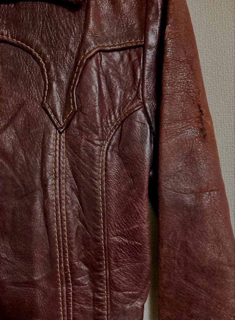 今週末まで70’s oshwahkon オシュワコンのレザージャケット