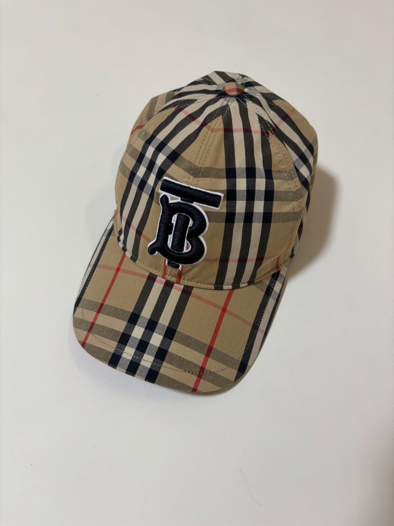 BURBERRY チェック柄 ベースボールキャップ S