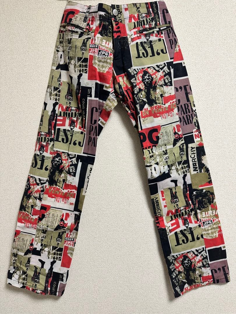 JEAN PAUL GAULTIER アーカイブ 総柄パンツ 48