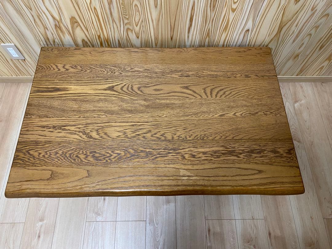 木製ナチュラルウッドテーブル 高さ調整可能