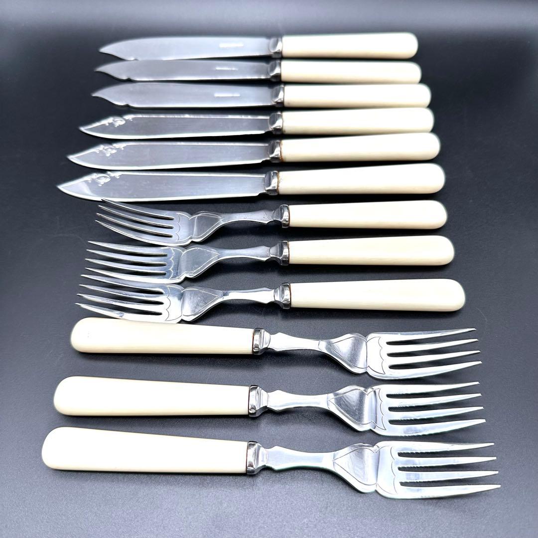 ヴィンテージ フィッシュナイフ＆フォーク12本