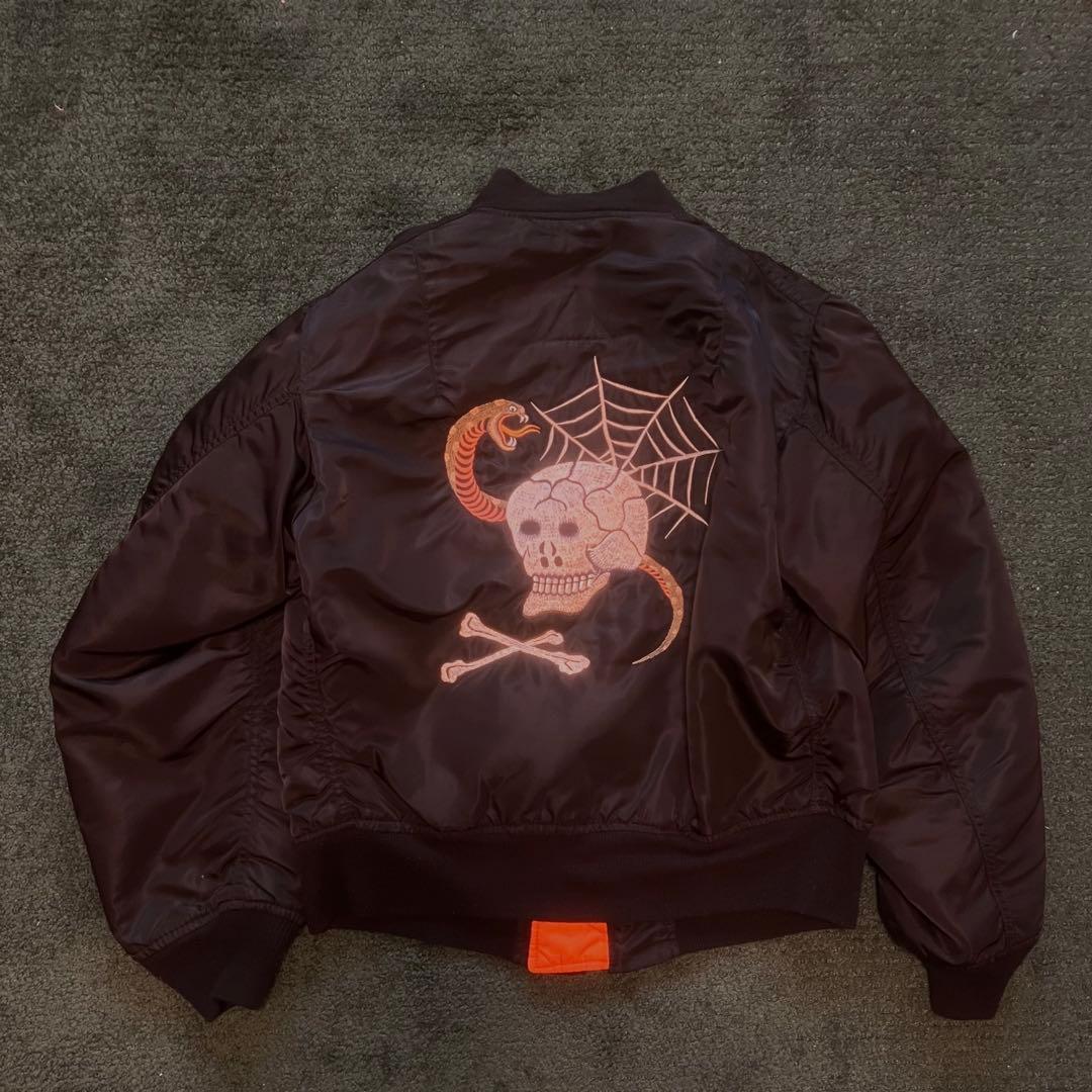 JOHN’S BY JOHNNY スカル刺繍 MA-1ジャケット