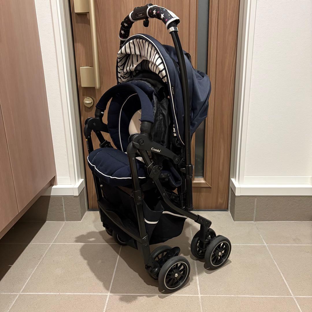 【美品】コンビ　ベビーカー　メチャカルオート4キャス　エッグショック