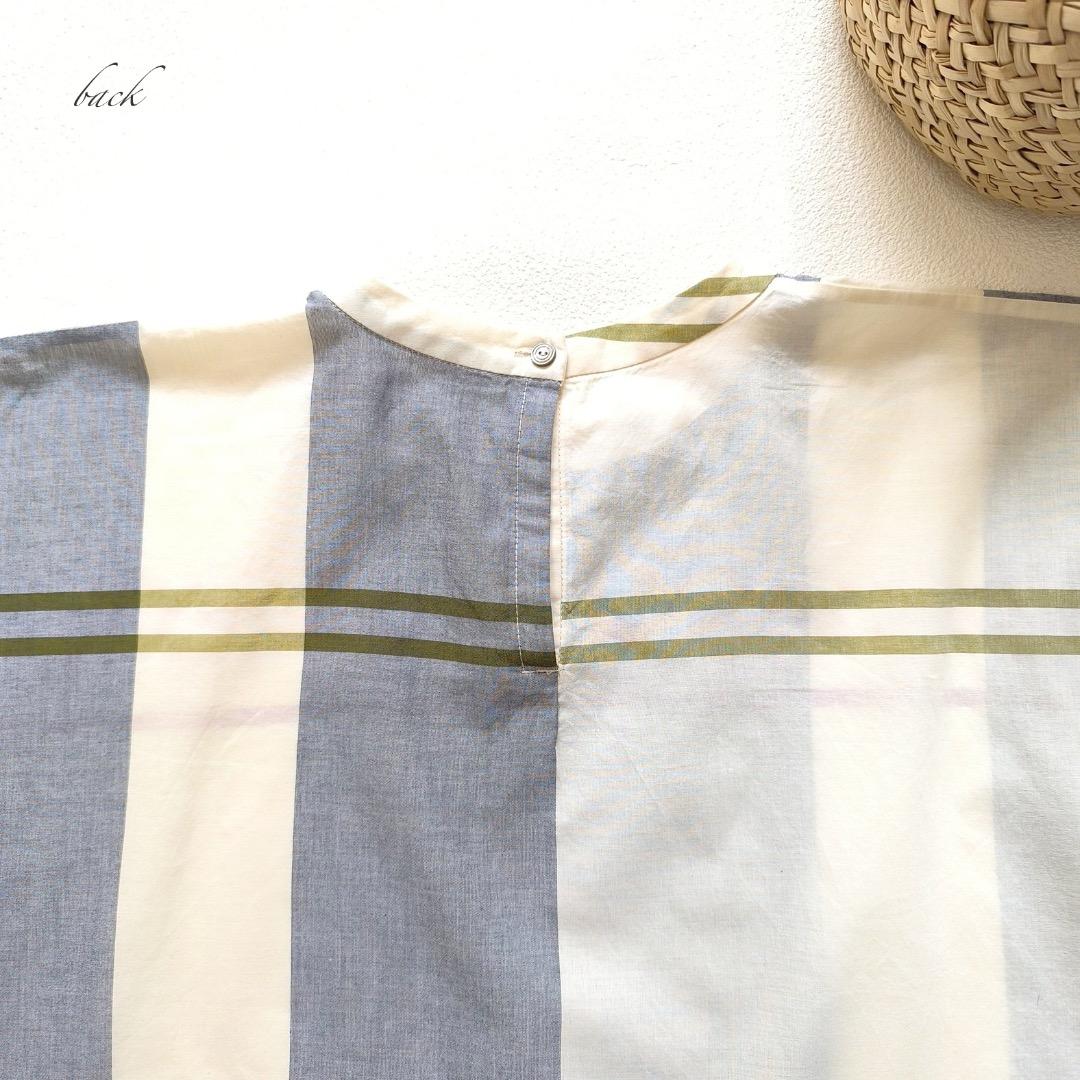 美品 パラスパレス ドルマン シャツ ブラウス 24年 秋 チェック 秋間道