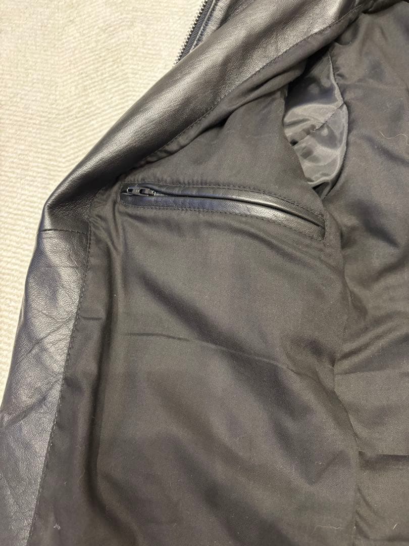 リューグーレザーズ／ラムレザー シングルライダース レザージャケット M