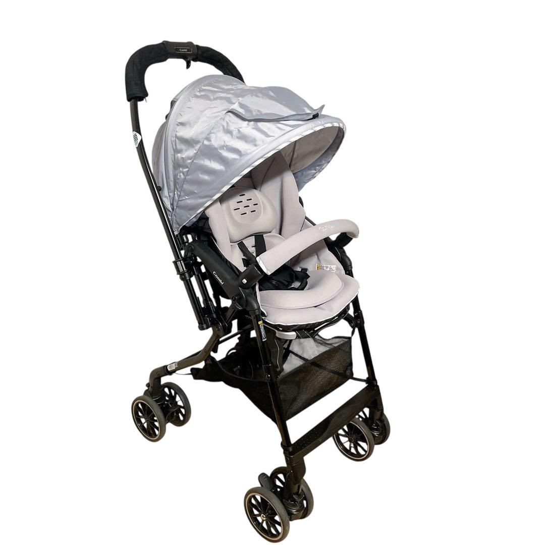 コンビ　スゴカル　4キャスエアー　エッグショックHK ライトグレー　最軽量　美品