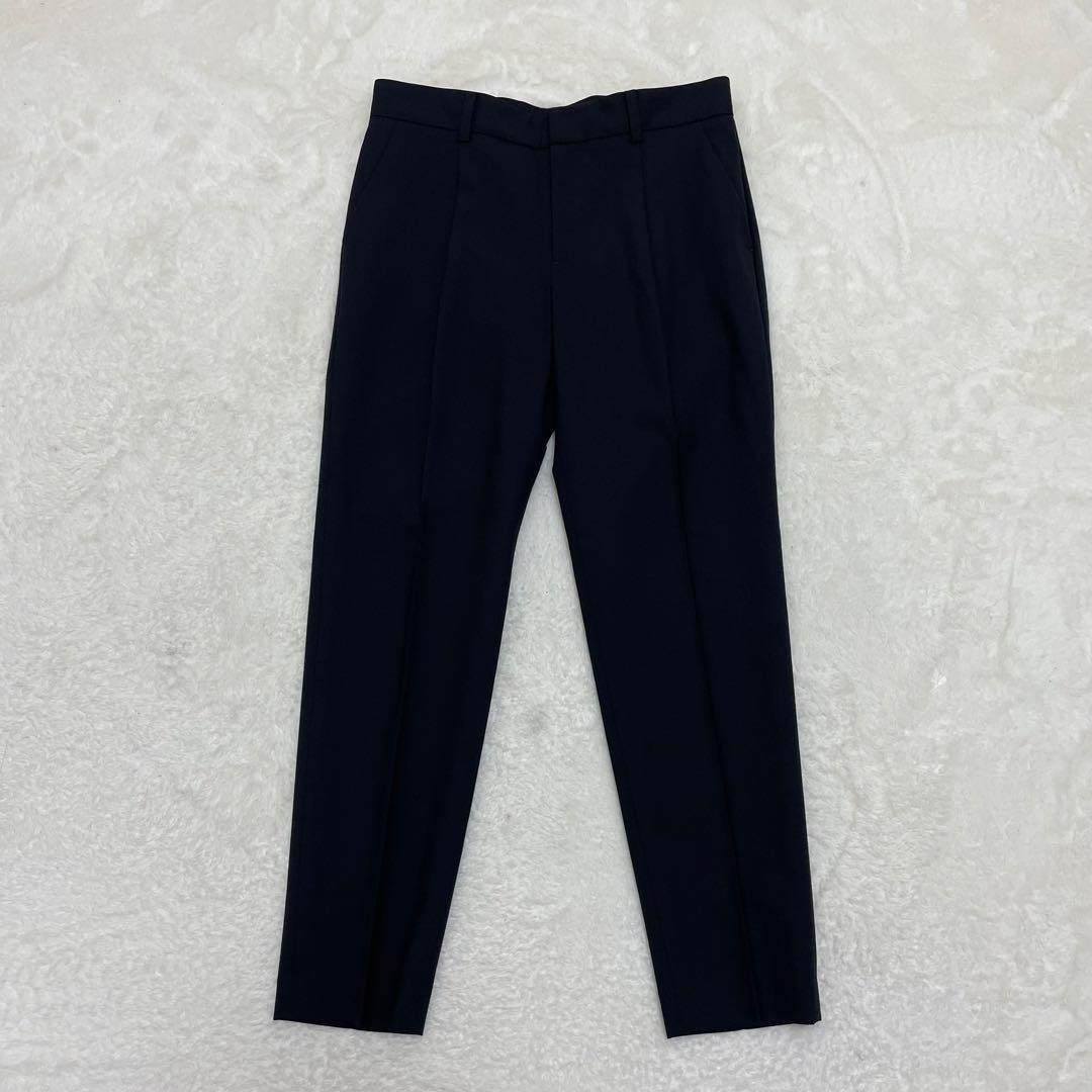 【美品】グリーンレーベルリラクシング パンツスーツ 濃紺 ブラック 38サイズ