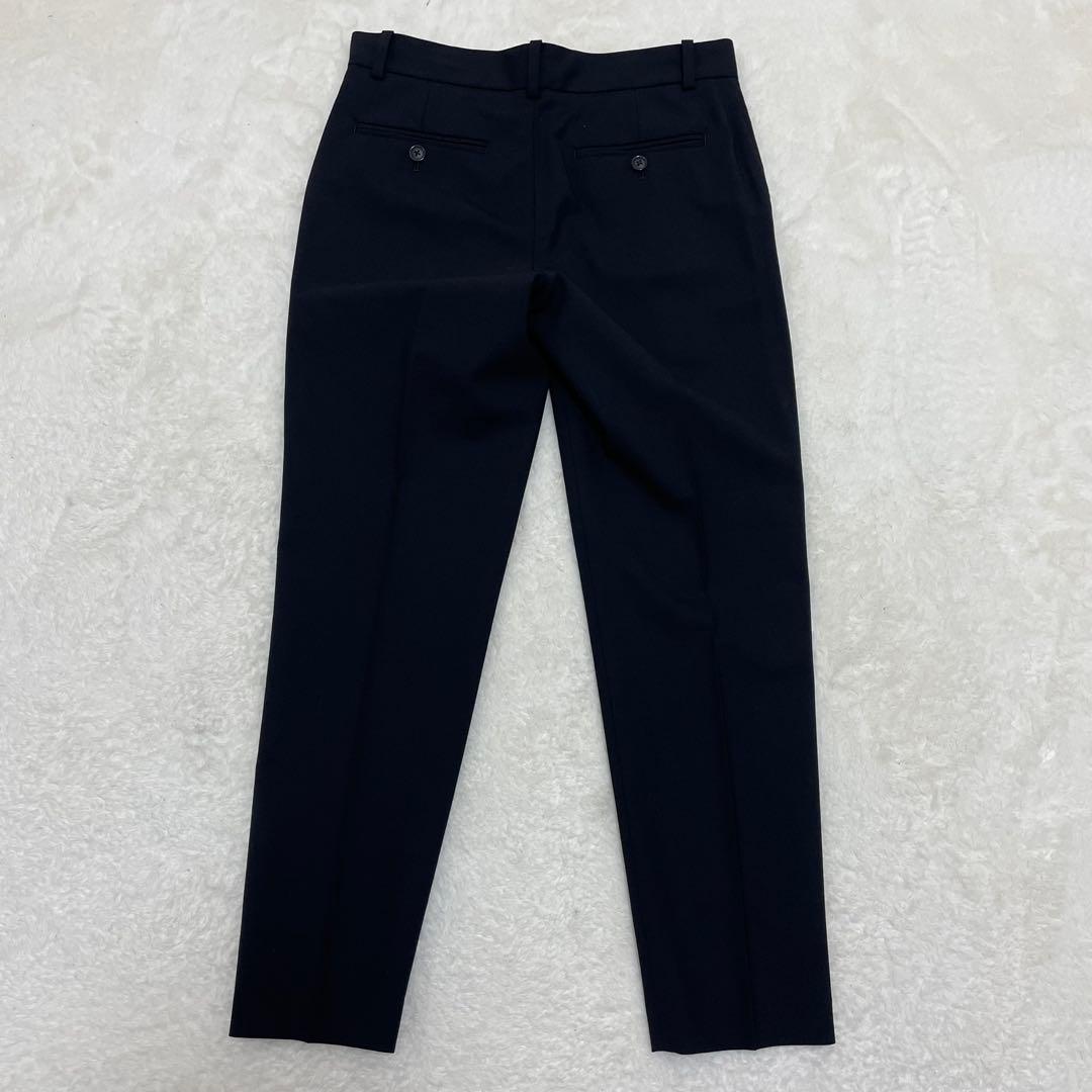 【美品】グリーンレーベルリラクシング パンツスーツ 濃紺 ブラック 38サイズ