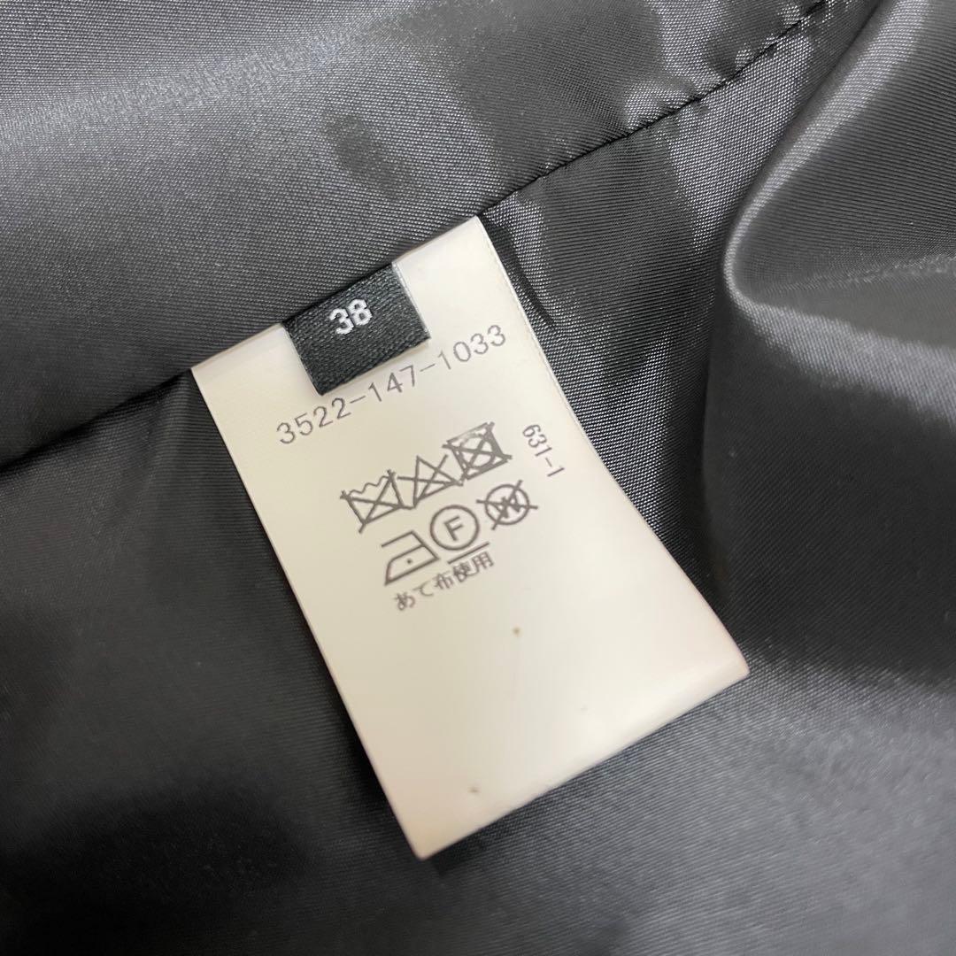 【美品】グリーンレーベルリラクシング パンツスーツ 濃紺 ブラック 38サイズ