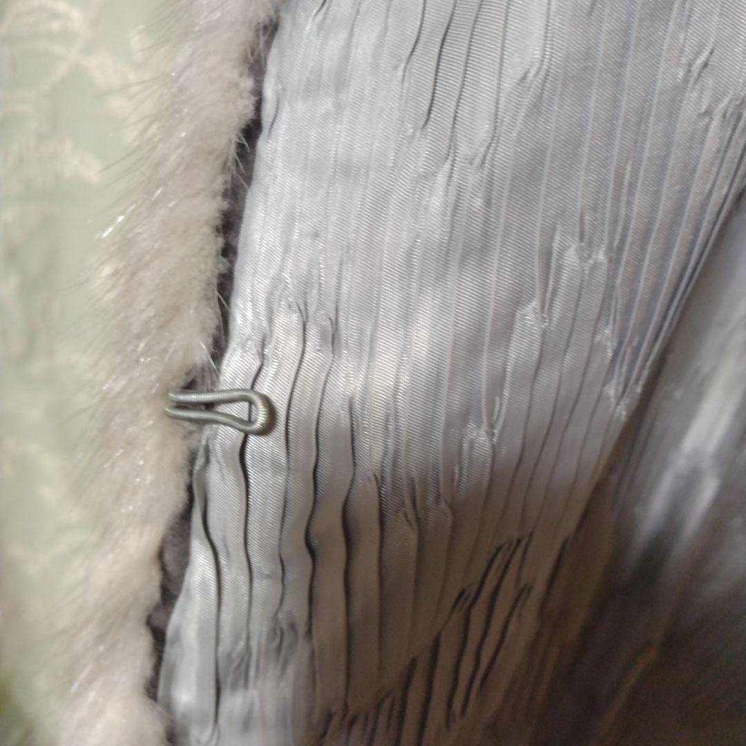 新同✩ミンク✩ファーショール✩サファイアミンク✩留め具有✩裏地も素敵✩スカラップ