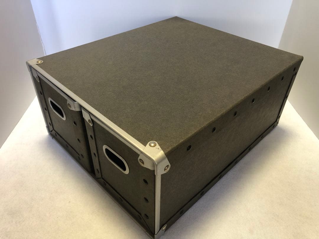 無印良品 硬質パルプボックス 3個セット 引出式 CD収納 深型