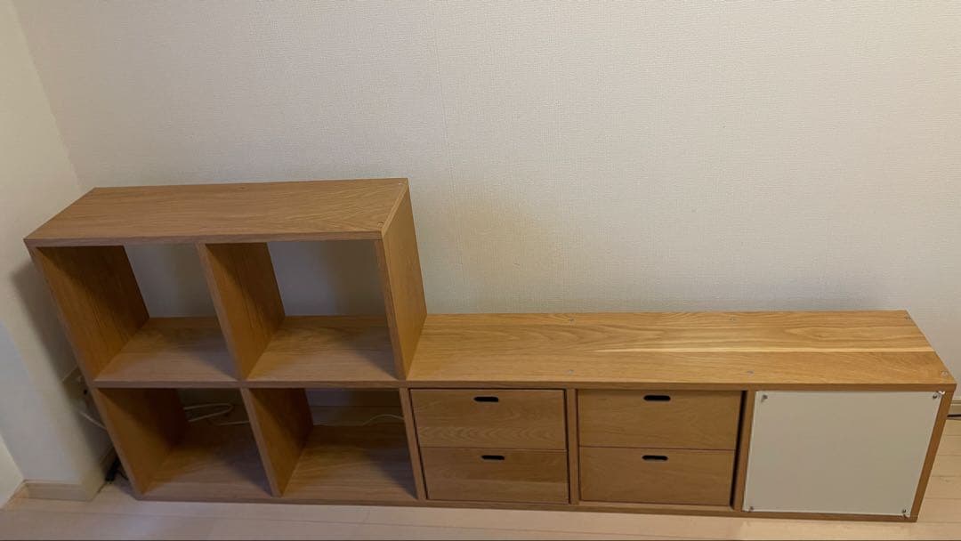 無印良品 MUJI スタッキングシェルフ・５段・オーク材