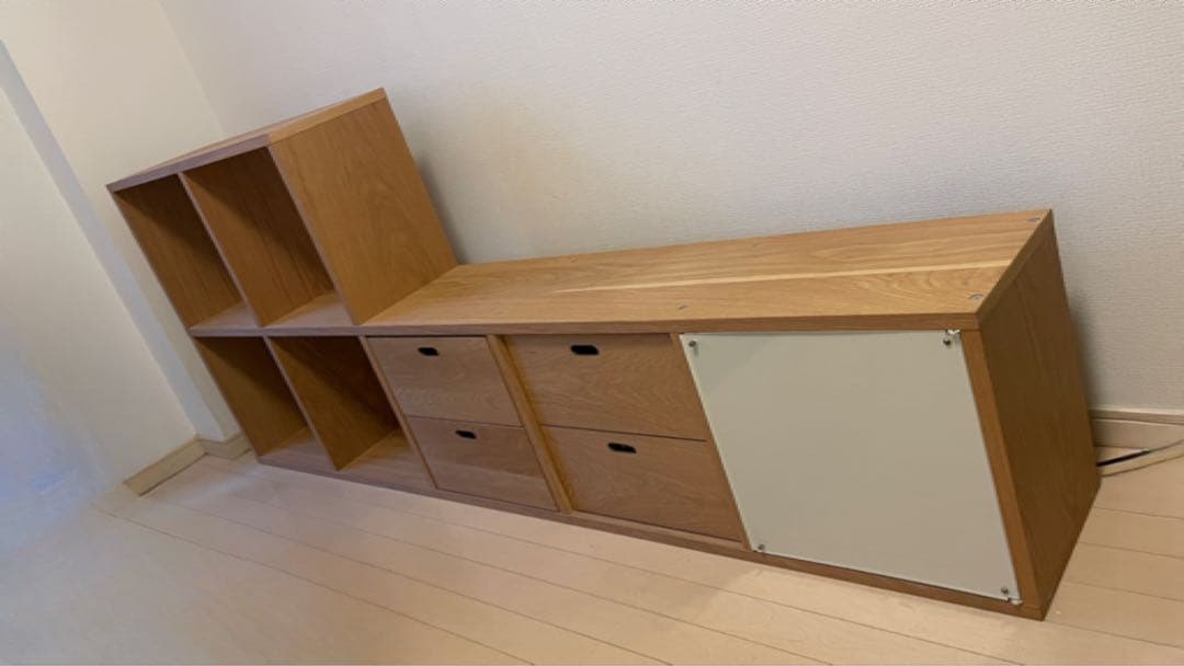 無印良品 MUJI スタッキングシェルフ・５段・オーク材