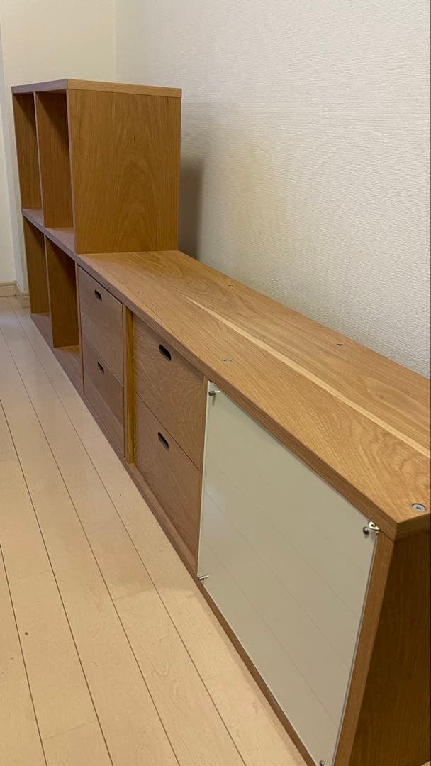 無印良品 MUJI スタッキングシェルフ・５段・オーク材