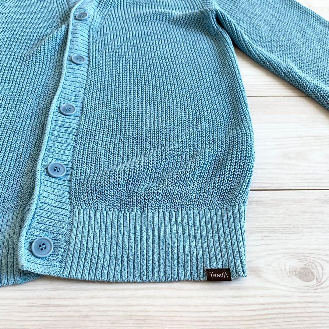 2025SS YANUK 57251252 和紙混 サマーニットカーディガン L