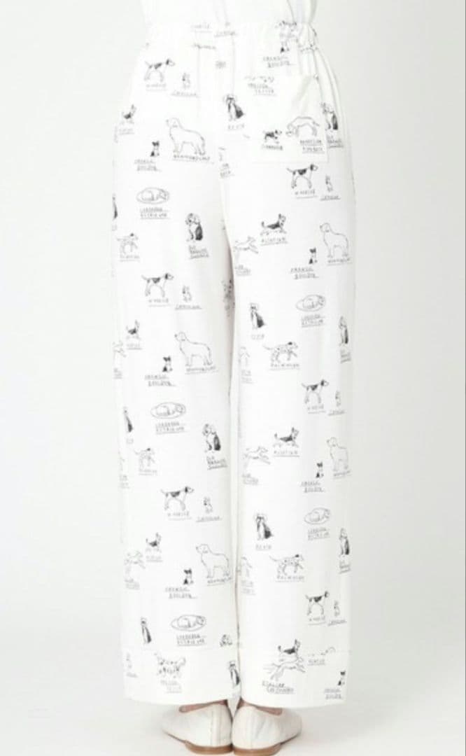 新品タグ付き ジェラピケ ルームウェア セットアップ いぬ柄