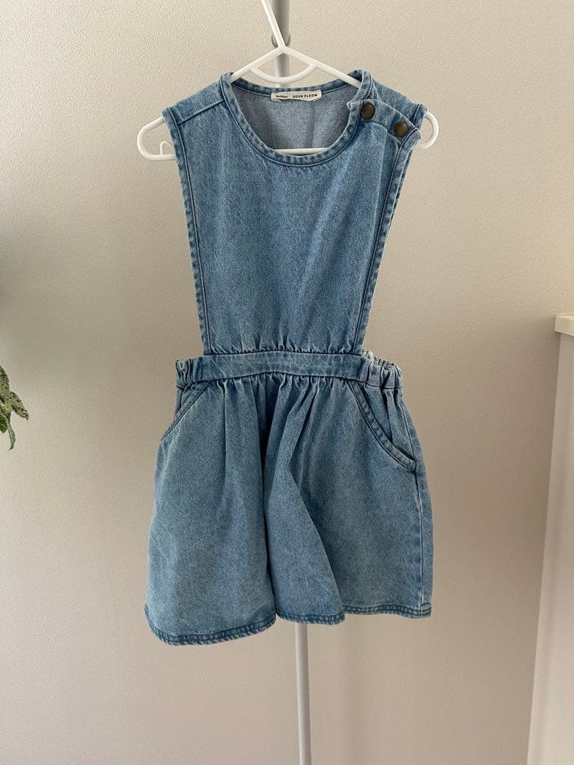 ワンピース Soor Ploom Tippi pinafore light denim 5y